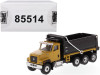 CAT Caterpillar CT681 Dump Truck Yellow Black High Line Series 1/87 HO Scale Diecast Model Diecast Masters 85514