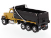 CAT Caterpillar CT681 Dump Truck Yellow Black High Line Series 1/87 HO Scale Diecast Model Diecast Masters 85514