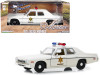 1975 Dodge Monaco Cream Hazzard County Sheriff 1/24 Diecast Model Car Greenlight 84094