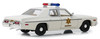 1975 Dodge Monaco Cream Hazzard County Sheriff 1/24 Diecast Model Car Greenlight 84094