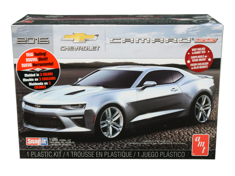 Skill 1 Snap Model Kit 2016 Chevrolet Camaro SS 1/25 Scale Model by AMT