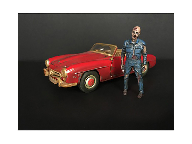 Zombie Mechanic Figurine I for 1/24 Scale Models American Diorama 38297