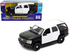 2008 Chevrolet Tahoe Unmarked Police Car Black White 1/24 Diecast Model Car Welly 22509