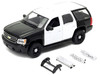 2008 Chevrolet Tahoe Unmarked Police Car Black White 1/24 Diecast Model Car Welly 22509