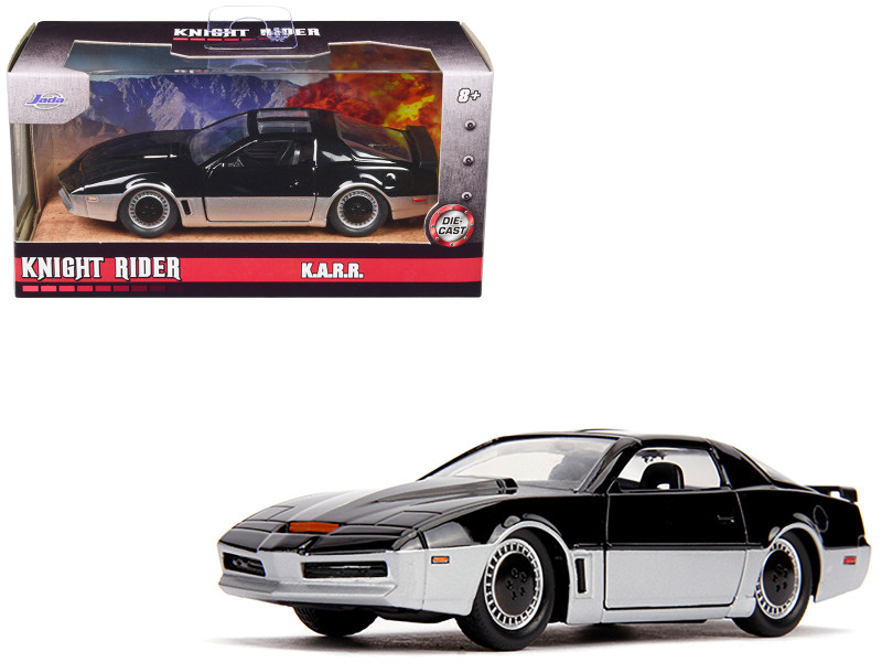 KARR Black and Silver Knight Rider 1982 TV Series Hollywood Rides Series 1/32 Diecast Model Car Jada 31116