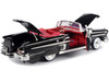 1958 Chevrolet Impala Black Timeless Classics 1/18 Diecast Model Car Motormax 73112