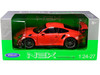 Porsche 911 GT3 RS Orange 1/24 1/27 Diecast Model Car Welly 24080