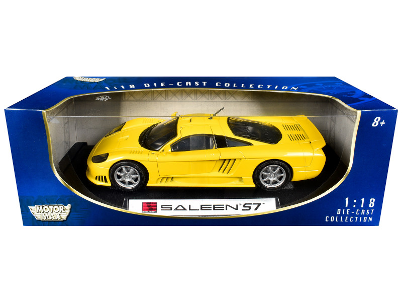 Saleen S7 Yellow 1/18 Diecast Model Car Motormax 73117