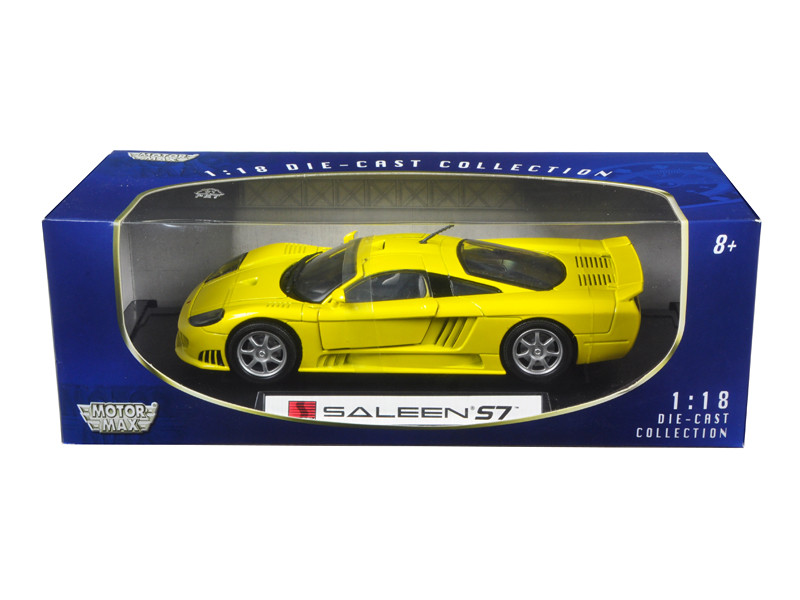 Saleen S7 Yellow 1/18 Diecast Model Car Motormax 73117
