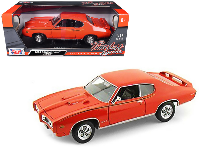 1969 Pontiac GTO Judge Orange 1/18 Diecast Model Car Motormax
73133