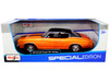 1971 Chevrolet Chevelle SS 454 Sport Metallic Orange Black Top Black Stripes 1/18 Diecast Model Car Maisto 31890