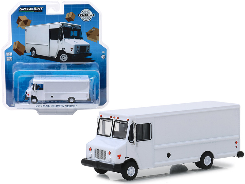 2019 Mail Delivery Vehicle White Hobby Exclusive 1/64 Diecast Model Car Greenlight 30097
