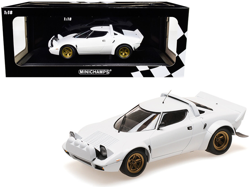 1974 Lancia Stratos White Limited Edition to 300 pieces Worldwide 1/18 Diecast Model Car by Minichamps