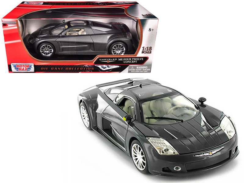 Chrysler Me Four Twelve Concept Car Grey 1/18 Diecast Model Car Motormax 73138