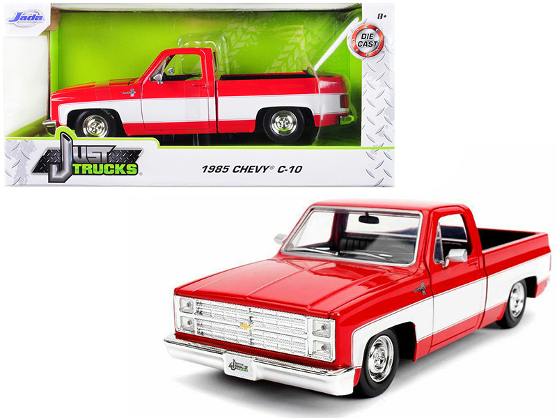 white chevy silverado toy truck