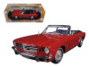 1964 1/2 Ford Mustang Convertible Red Timeless Classics 1/18 Diecast Model Car Motormax 73145