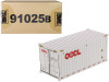 20' Dry Goods Sea Container OOCL White Transport Series 1/50 Model Diecast Masters 91025 B