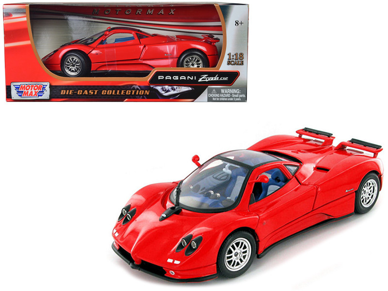 Pagani Zonda C12 Red 1/18 Diecast Model Car Motormax 73147