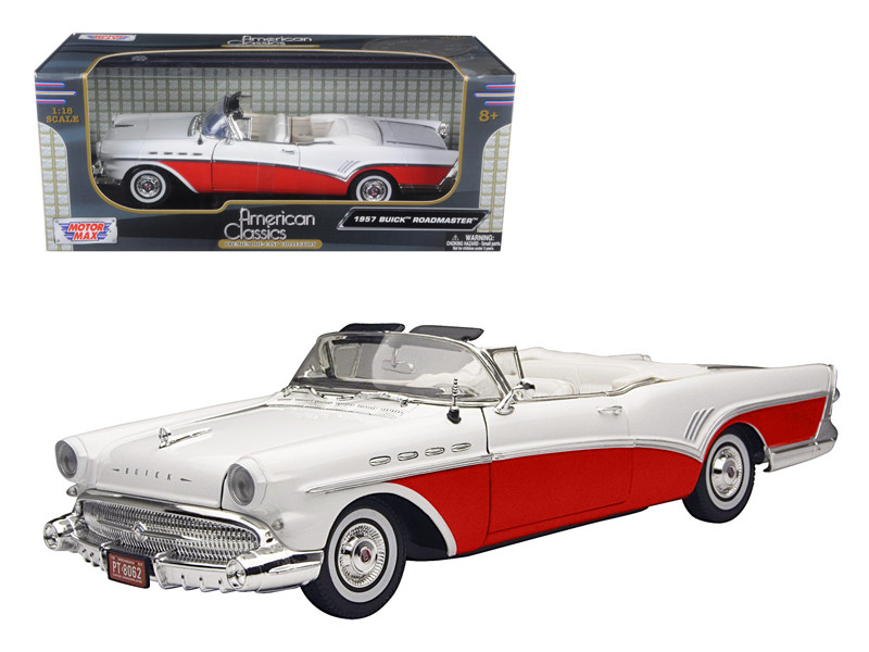 1957 Buick Roadmaster Convertible Red 1/18 Diecast Model Car
Motormax 73152