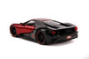 2017 Ford GT Miles Morales Diecast Figurine Spider Man Marvel Series 1/24 Diecast Model Car Jada 31190