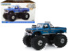 1974 Ford F-250 Ranger XLT Monster Truck Blue Bigfoot #1 with 66-Inch Tires Kings of Crunch Series 1/18 Diecast Model Car Greenlight 13541