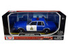1986 Dodge Diplomat Royal Canadian Mounted Police Metallic Blue White 1/24 Diecast Model Car Motormax 76484