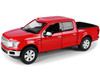 2019 Ford F-150 Lariat Crew Cab Pickup Truck Red 1/24 1/27 Diecast Model Car Motormax 79363