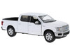 2019 Ford F-150 Lariat Crew Cab Pickup Truck White 1/24 1/27 Diecast Model Car Motormax 79363