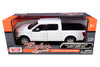2019 Ford F-150 Lariat Crew Cab Pickup Truck White 1/24 1/27 Diecast Model Car Motormax 79363