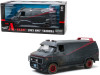 1983 GMC Vandura Black Weathered Version Bullet Holes The A-Team 1983 1987 TV Series 1/18 Diecast Model Car Greenlight 13567