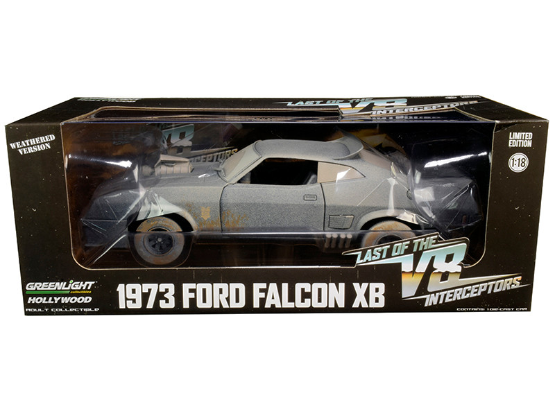 1973 Ford Falcon XB RHD Right Hand Drive Weathered Version Last of the V8 Interceptors 1979 Movie 1/18 Diecast Model Car Greenlight 13559