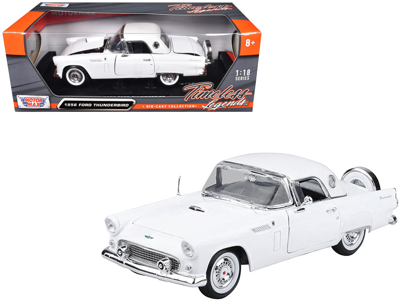 1956 Ford Thunderbird White "Timeless Classics" 1/18 Diecast Model Car
Motormax 73176
