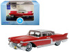 1957 Cadillac Eldorado Brougham Dakota Red Silver Metallic Top 1/87 HO Scale Diecast Model Car Oxford Diecast 87CE57002 1957 Cadillac Eldorado Brougham Dakota Red Silver Metallic Top 1/87 HO Scale Diecast Model Car Oxford Diecast 87CE57002