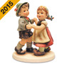 Close-up of the traditional dirndl and lederhosen details on the First Dance wedding figurine.