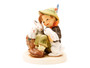 Close-up of the fine, hand-sculpted detailing on the rabbits and basket of the Playmates figurine.