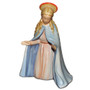 Virgin Mary HUM 214/A/M/0 M.I. Hummel Nativity figurine kneeling in prayer. Close-up of the serene, hand-painted face of the M.I. Hummel Virgin Mary.