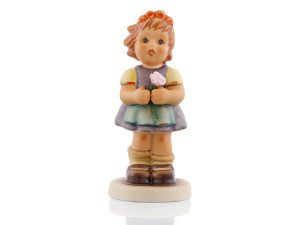 Hope Hummel Figurine (HUM 2203) – Girl in Green Dress Holding Flower