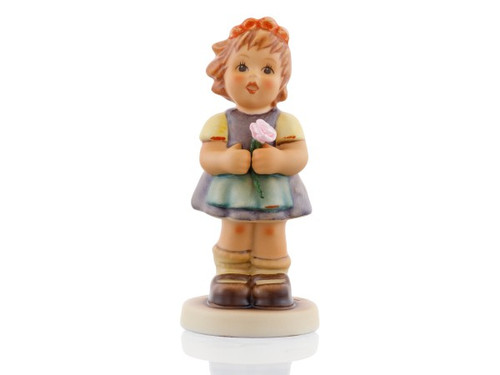 Hope Hummel Figurine (HUM 2203) – Girl in Green Dress Holding Flower