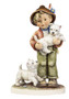 Limited Edition M.I. Hummel Masterpiece HUM 2008/III of a boy with two Westie dogs.