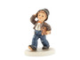 M.I. Hummel figurine HUM 2413 Blue Jeans Wanderer wearing indigo denim and a top hat.