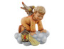 Searching Angel Wall Plaque HUM 310 M.I. HUMMEL angel looking down from a cloud. Side view of the hand-painted M.I. HUMMEL Searching Angel Plaque showing the depth of the cloud.