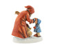 Close-up of the Kasperl puppet and jute sack on the M.I. HUMMEL St. Nicholas Day figurine.