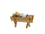 Close-up of the Baby Jesus in the manger from the M.I. HUMMEL HUM 2230 Nativity collection. Christ Child (HUM 2230/C)