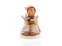 M.I. Hummel figurine HUM 337 Cinderella featuring a young girl sitting with doves helping her sort lentils, handcrafted in Germany.