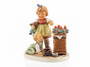 M.I. Hummel figurine HUM 2391 See the Second Candle Burning featuring a sister watching her crawling sibling look at an Advent wreath, handcrafted in Germany.