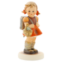 M.I. Hummel 'School Girl' figurine HUM 81/2/0 featuring a young girl walking to school with a red backpack.