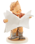 Latest News HUM 184 M.I. Hummel figurine of a boy reading a newspaper.