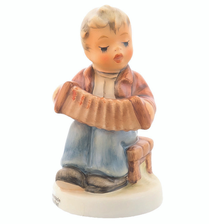 hummel boy playing accordion