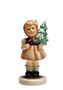 Girl with Fir Tree Hum 239/D M.I. Hummel figurine carrying a Christmas evergreen tree.