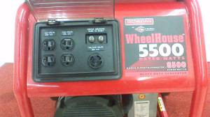 Generac 5500 Watt Wheelhouse Portable Gas Generator Used
